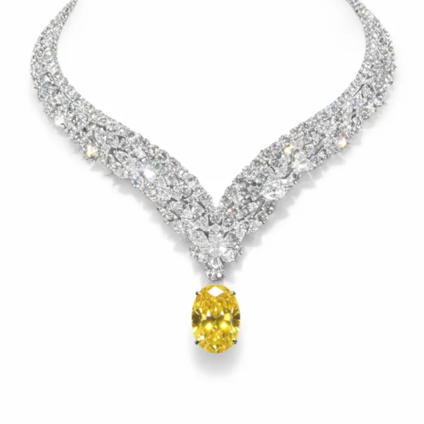 Dahya Lab Diamond (90 ct. total ) Necklace (17 in.) 18K White Gold