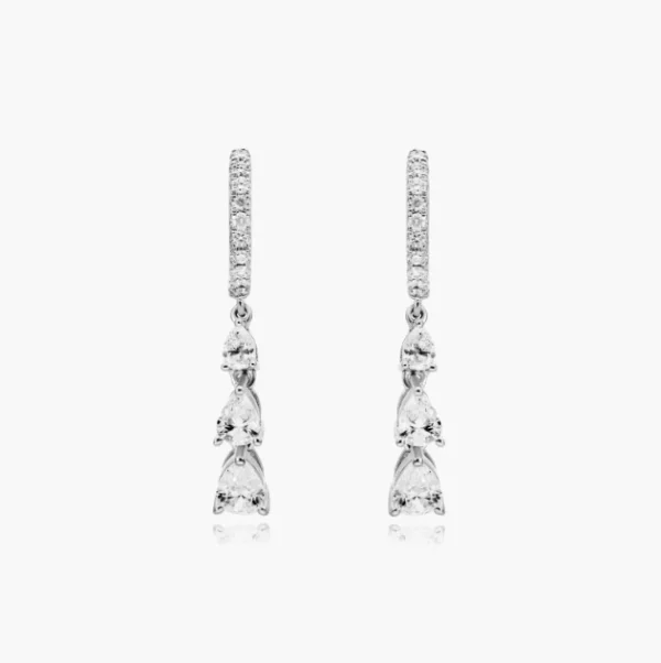 Glimmer Lab Diamond Drop Earrings ( 0.55 ct * 2 ) 18K Gold